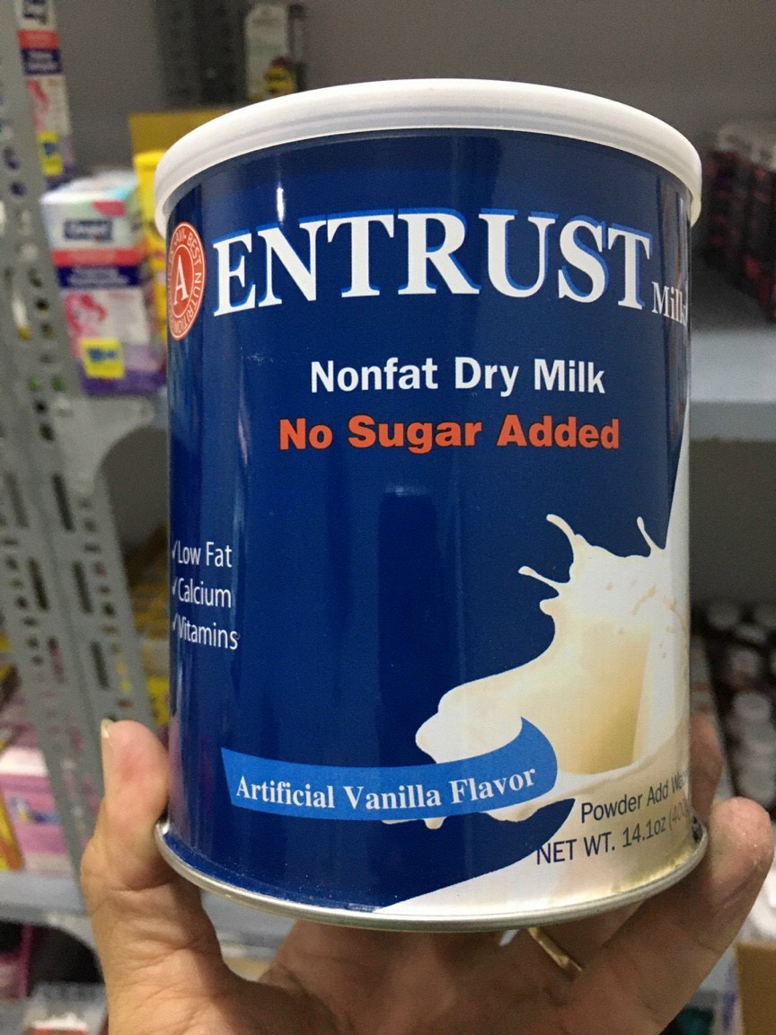 Sữa bột dinh dưỡng dành cho người tiểu đường ENTRUST USA 400g