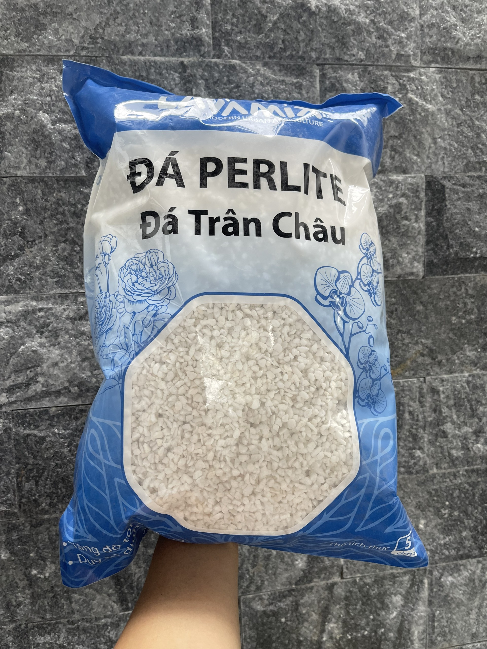 Đá perlite đá trân châu bao 5dm3 Lavamix 500gram
