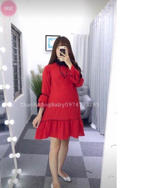 Váy bầu thu thiết kế đuôi cá
