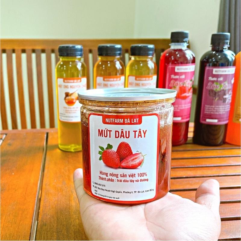 Mứt dâu tây đà lạt 500gr NutiFarm
