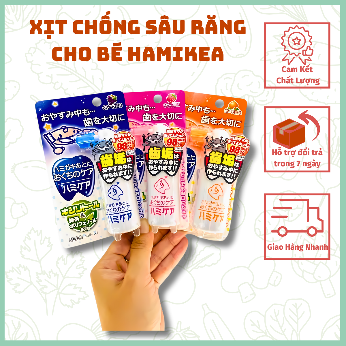 Xịt chống sâu răng cho bé Hamikea