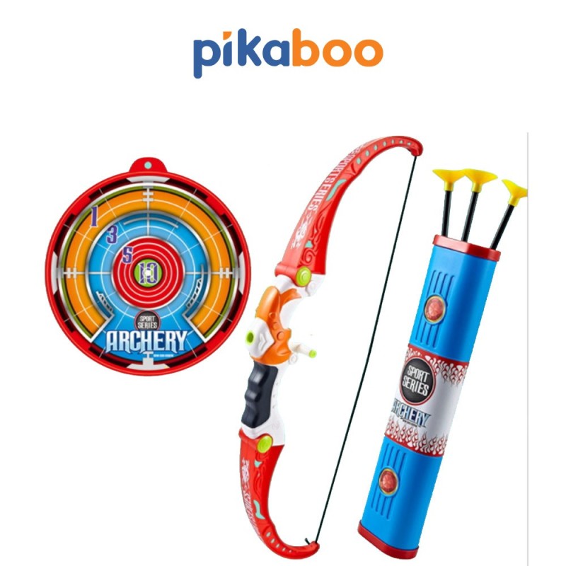 Đồ chơi cung tên ngoài trời Pikaboo làm bằng nhựa ABS cao cấp an toàn, màu sắc sinh động, thiết kế đẹp mắt