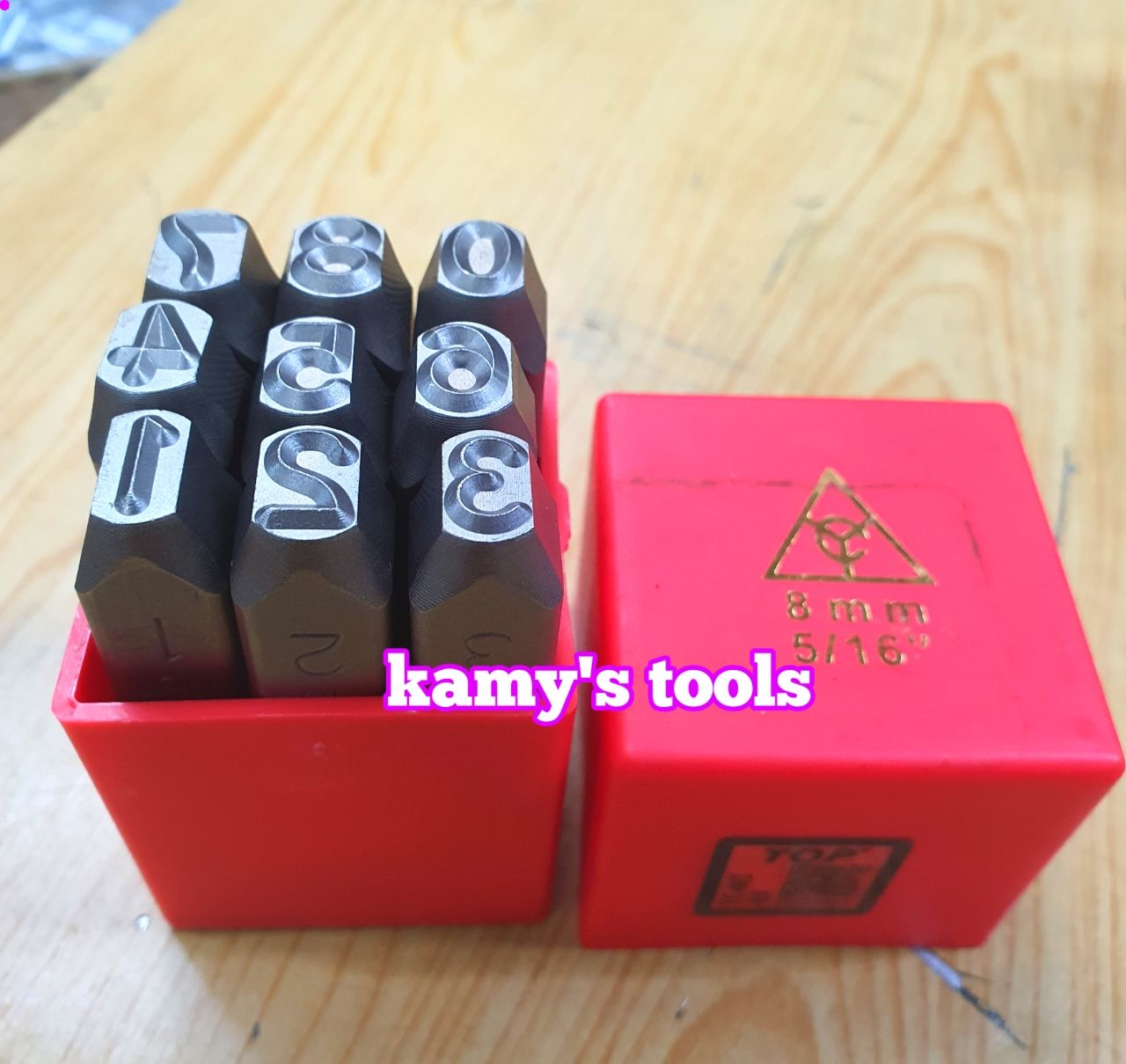 Bộ đóng số xuôi TOP YC-602 8mm