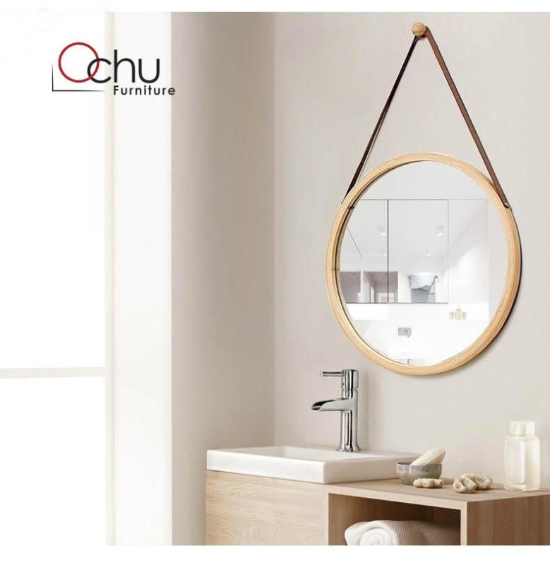 GƯƠNG TRÒN TREO TƯỜNG KHUNG GỖ HÀN QUỐC 60x60cm - MIRROR CIRCLE TN