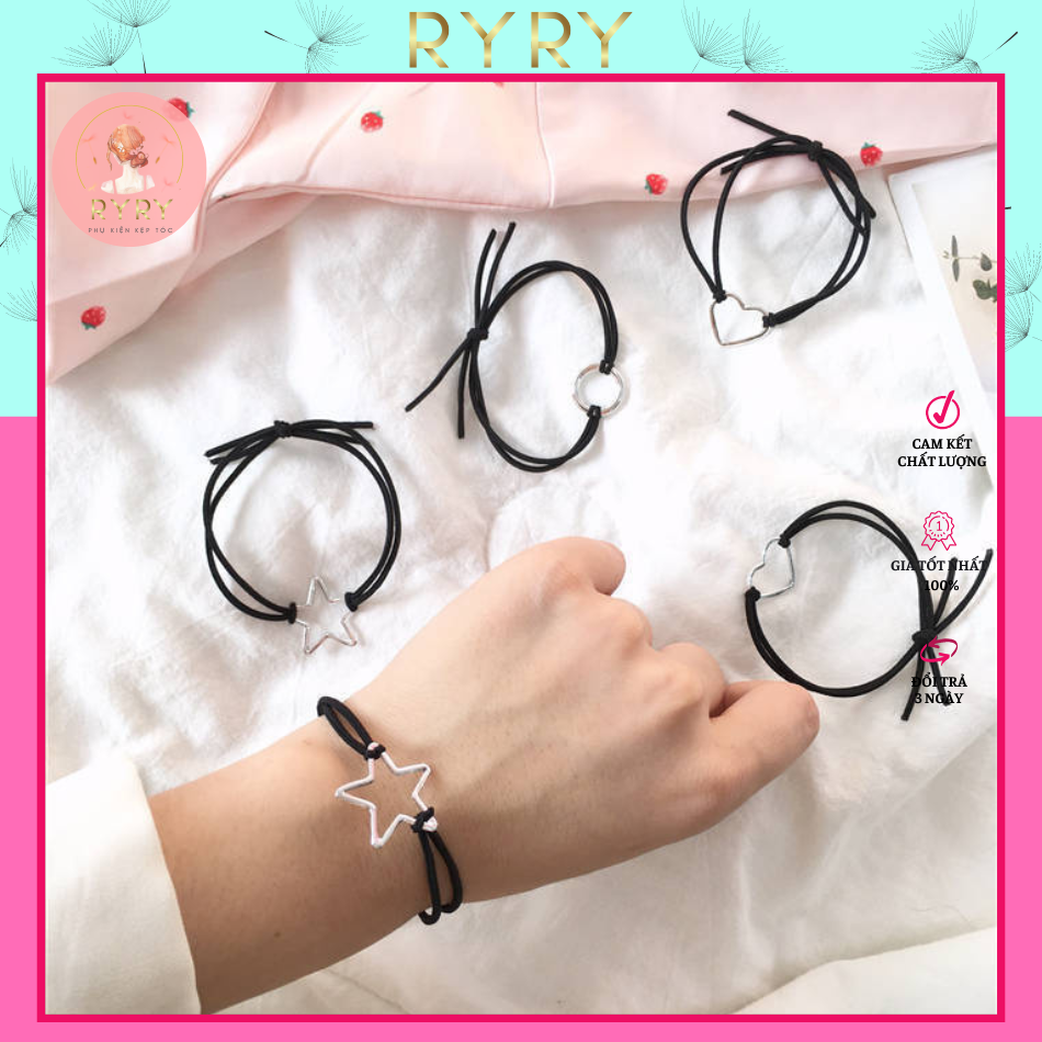 Dây Cột Tóc Ngôi Sao Đơn Giản Cho Nữ