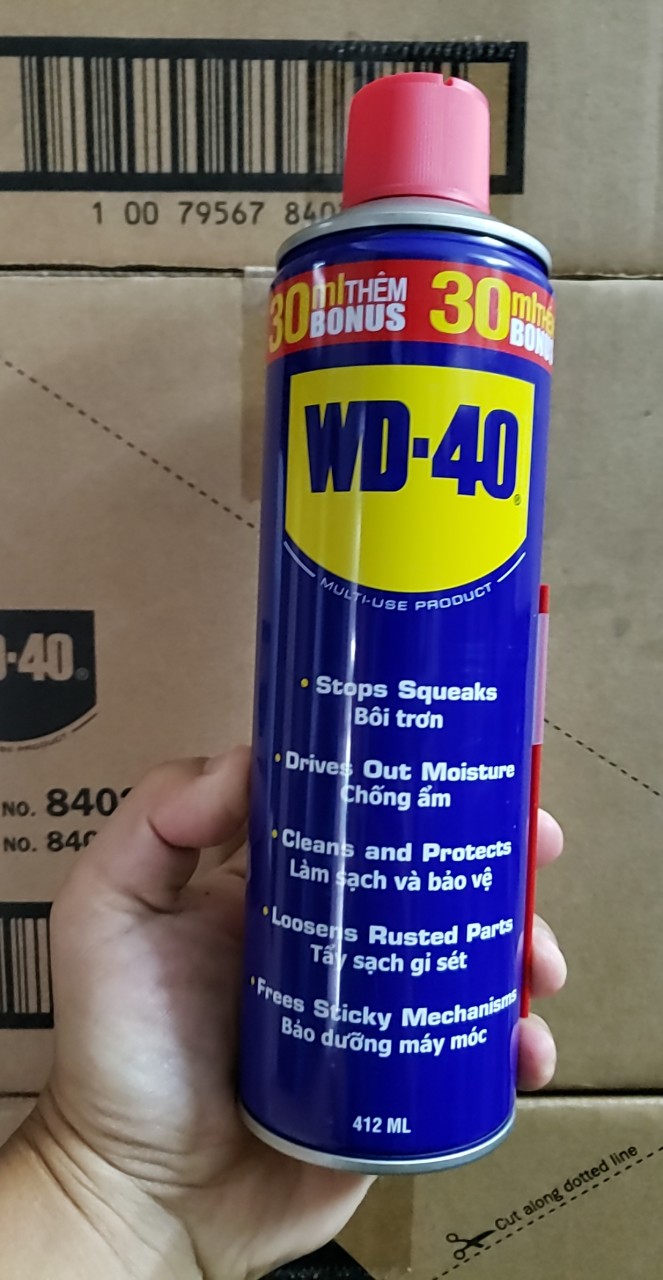 Dầu chống rỉ đa năng WD40, 412ml, nhập khẩu
