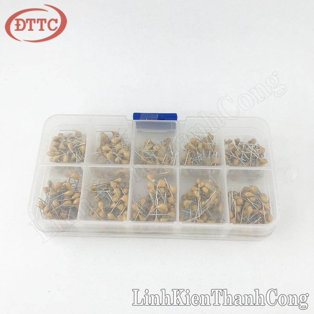 Combo 10 Loại Tụ Gốm 10pF-100nF (300 Cái)
