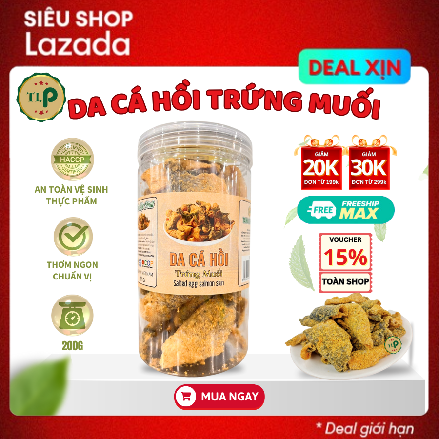 Da cá hồi trứng muối tân lộc phát - hũ 200g