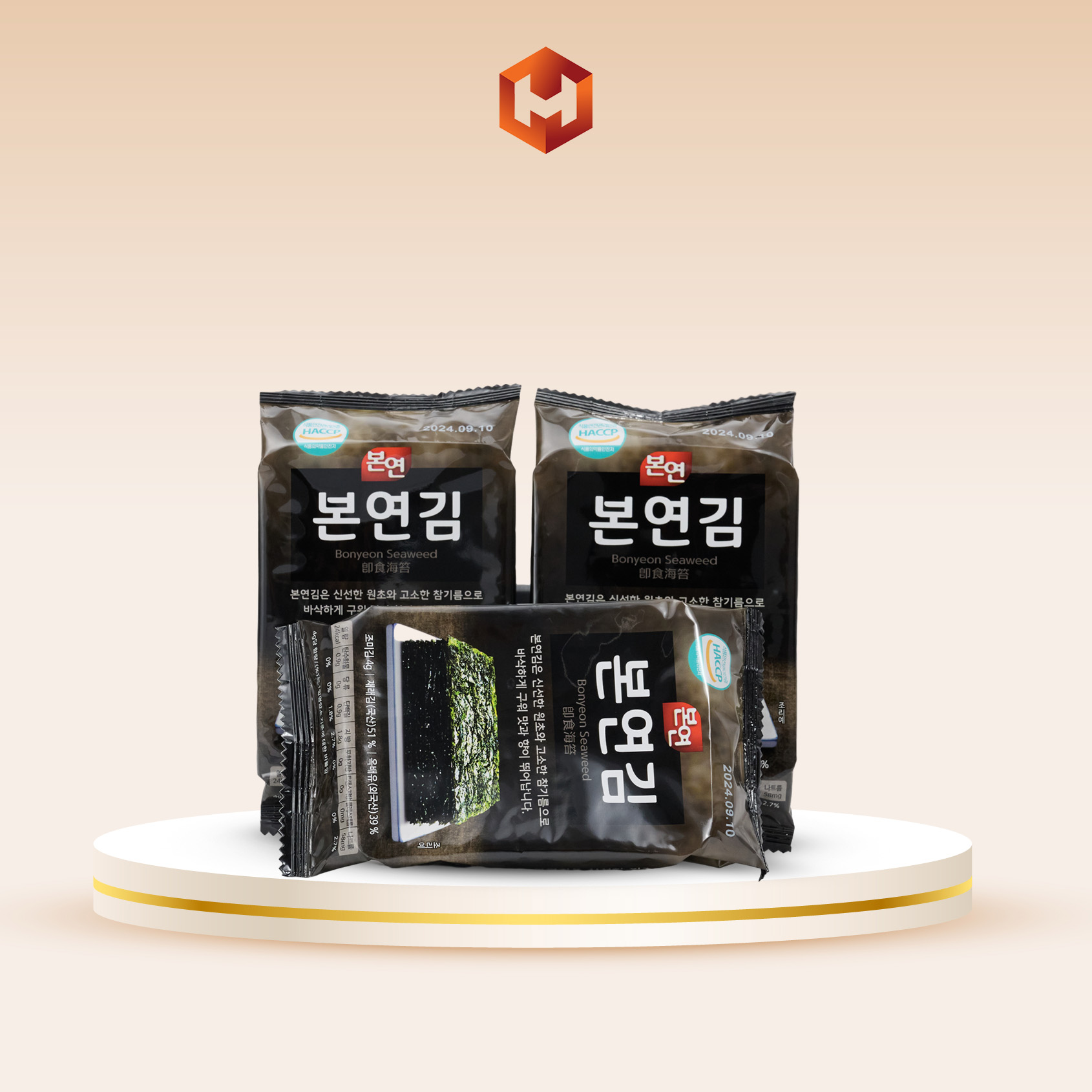 [CHÍNH HÃNG] Thùng Rong Biển Tẩm Vị Boyeon Hàn Quốc