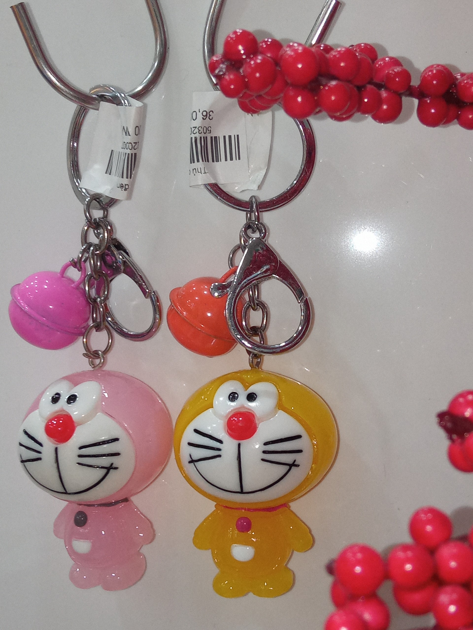 Móc khóa hình Doraemon có đèn nhấp nháy