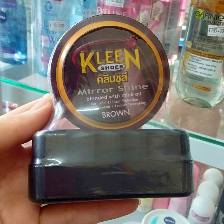 Set xi đánh giày kèm bàn chải Kleen Thái Lan 60g