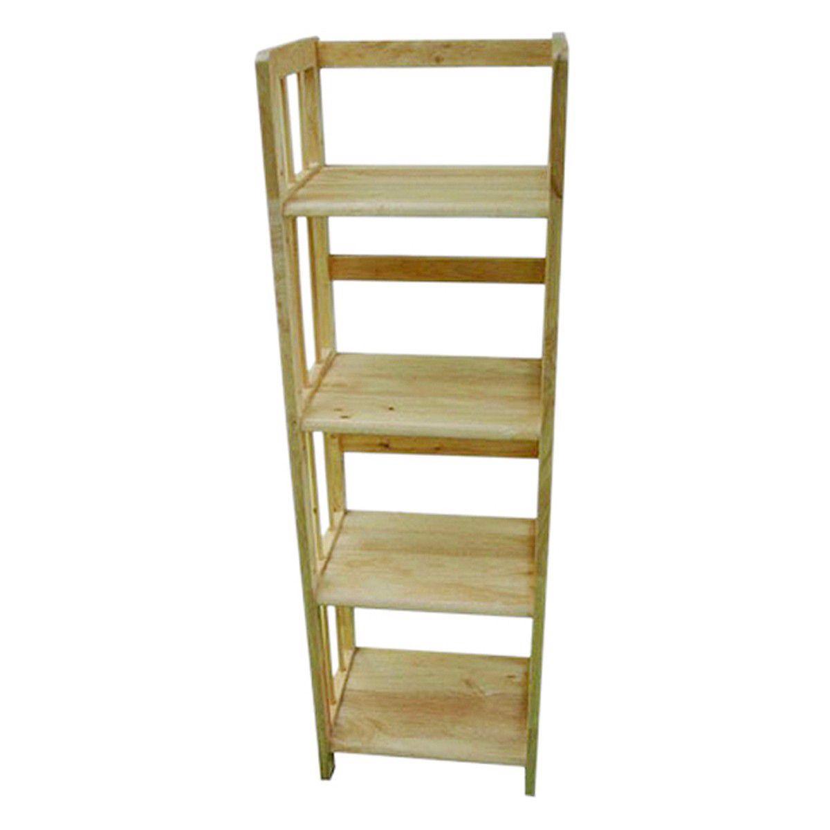 KỆ SÁCH GỖ CAO SU 4 TẦNG DÀI 40