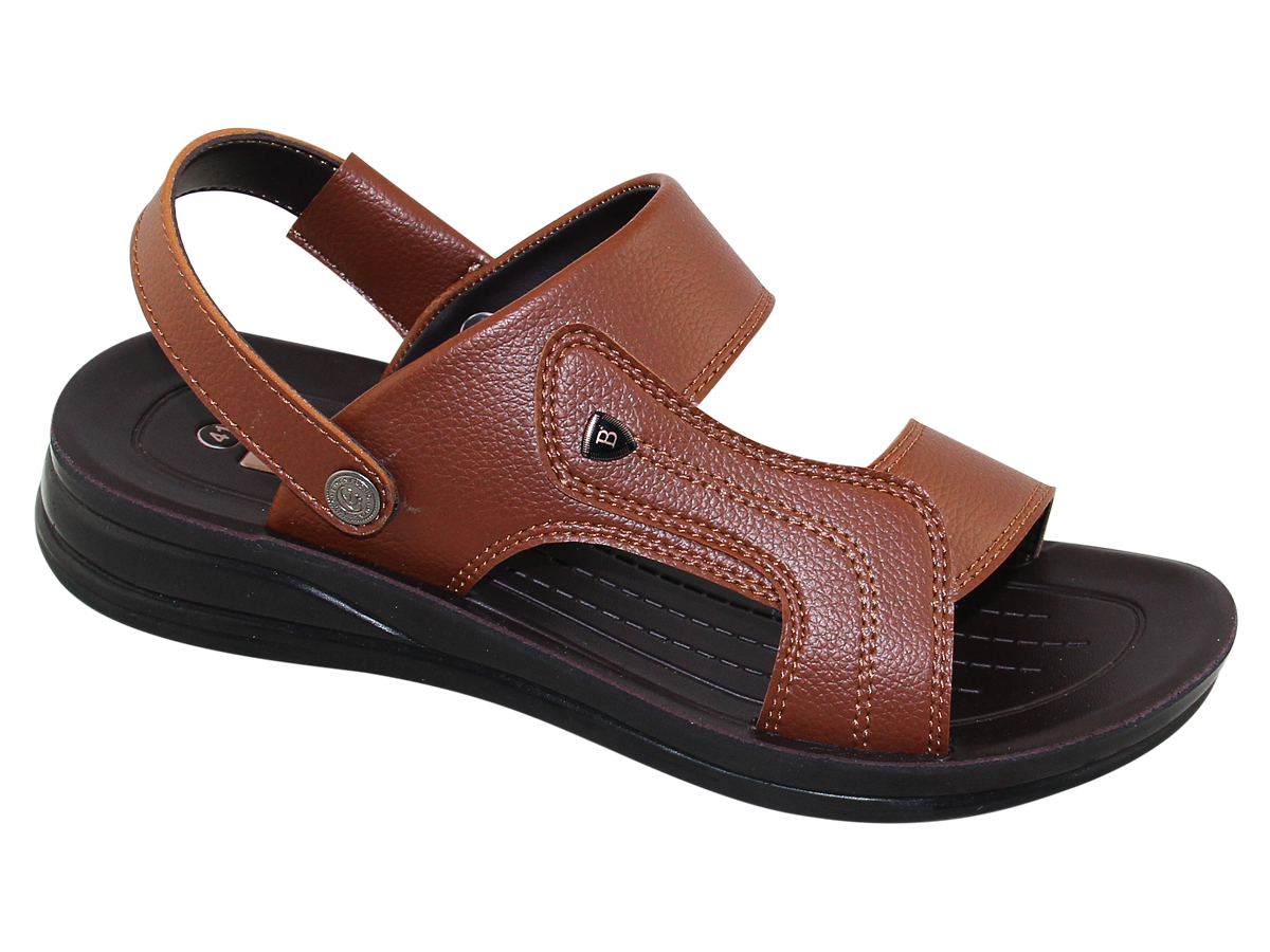 Giày sandal quai hậu đế bằng nam quai da bitas sum.94 - bitas