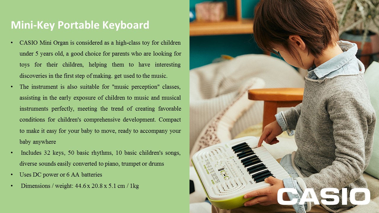 Đàn Keyboard Organ mini dành cho trẻ em CASIO SA-50 SA-51