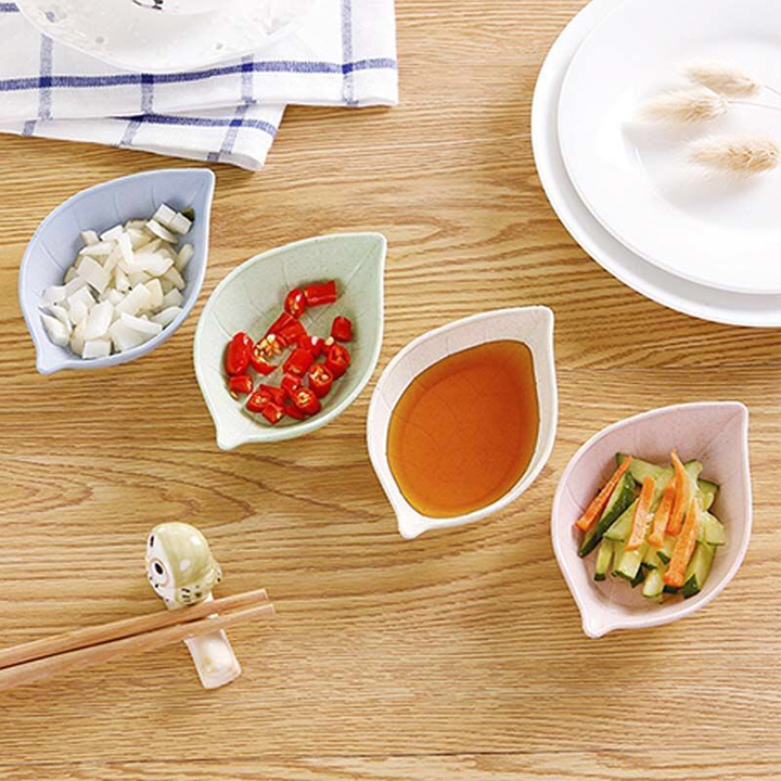 Đĩa đựng gia vị, bát đựng nước chấm nhựa lúa mạch COMBO 5 CHIẾC
