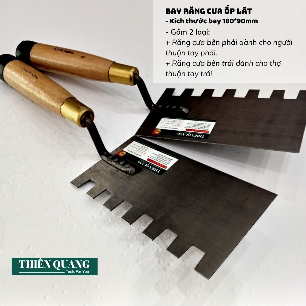 Bay răng cưa TAY PHẢI - Răng 15x15mm - Thiên Quang Smarttools