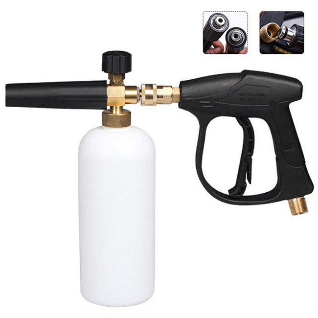 Combo bình tạo bọt rửa xe cao cấp Hikari lõi đồng và s.úng xịt rửa cao áp. Tặng kèm khớp nối nhanh tiện lợi