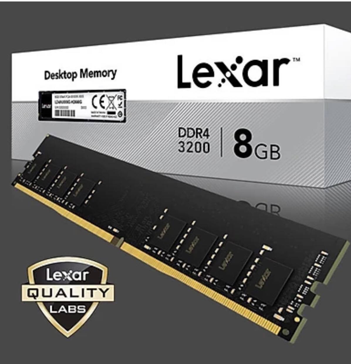 Ram DDR4 Lexar 8G/3200 Không Tản Nhiệt