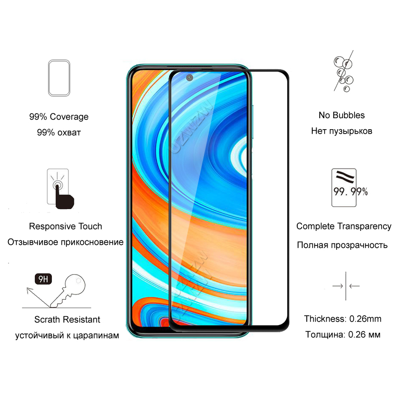 MIẾNG DÁN CƯỜNG LỰC FULL MÀN HÌNH XIAOMI NOTE 9S
