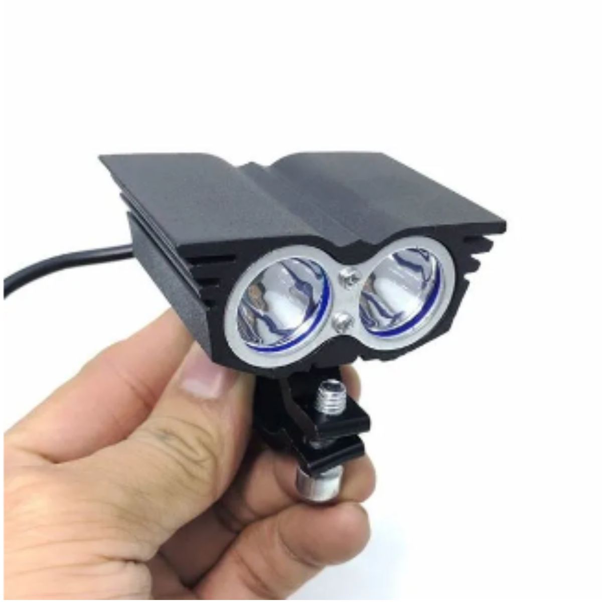 Đèn trợ sáng xe máy, đèn led 2 mắt cú, đi đêm siêu sáng