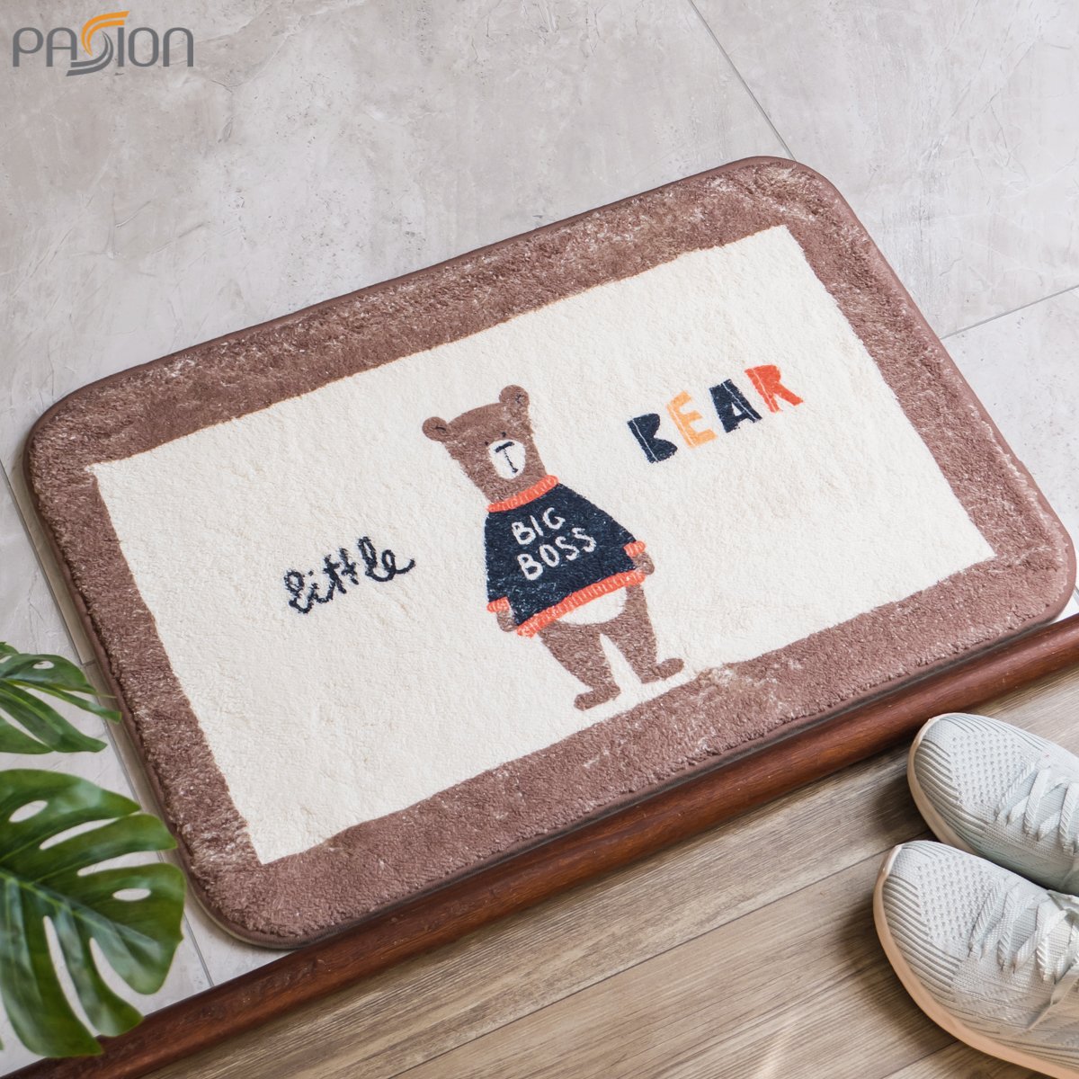 Thảm Lau Chân Cotton Len Cừu Hoạt Hình
