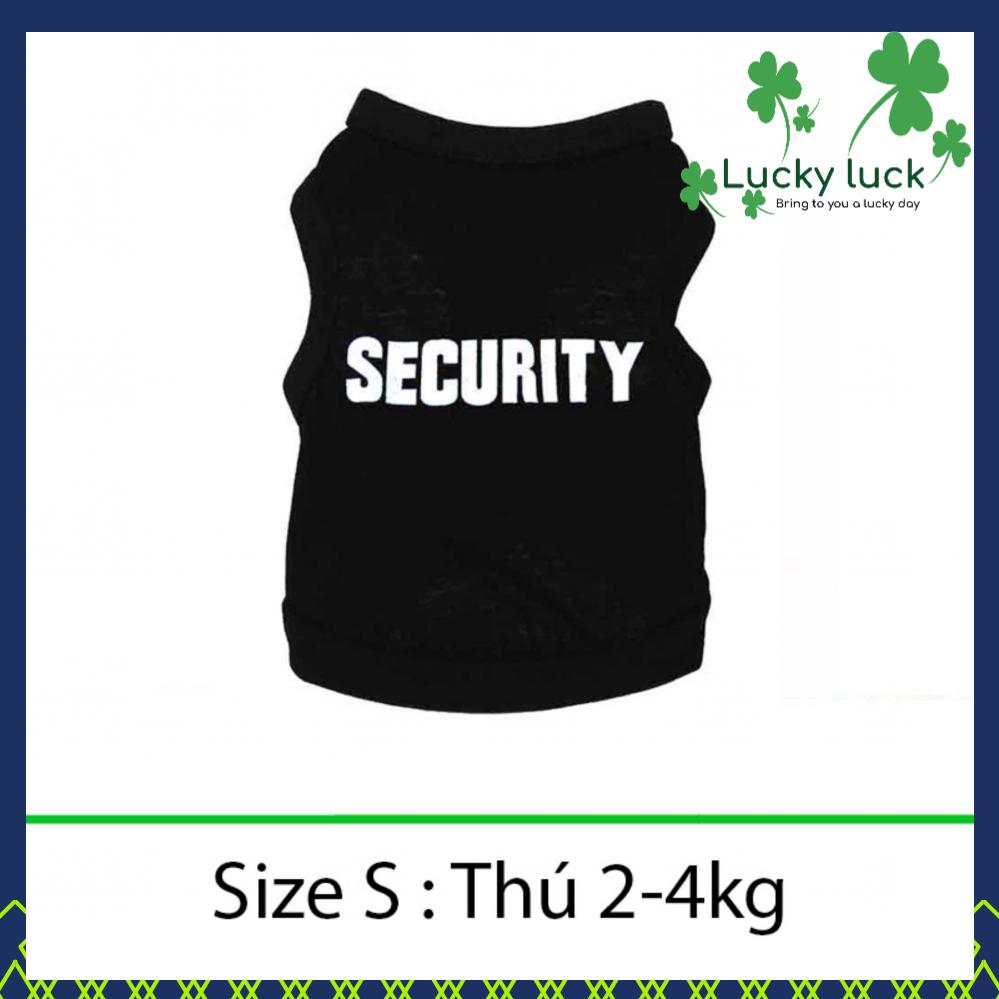 Đồ dùng cho thú cưng - Áo Security - Quần áo chó mèo 007 Size S