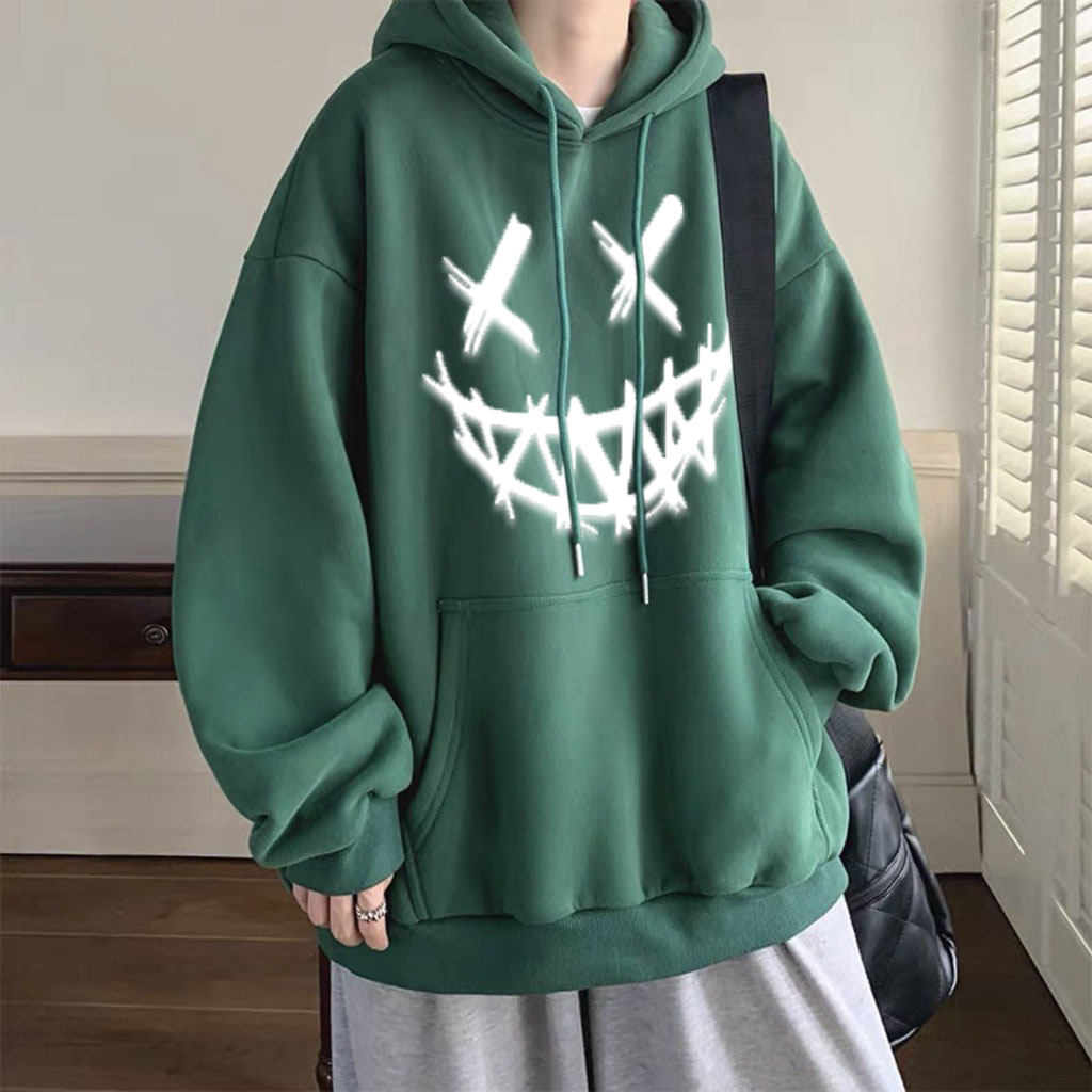 Áo Khoác Nỉ Form Rộng MẶT RĂNG phong cách - Áo Khoác khóa kéo chống nắng có nón unisex.