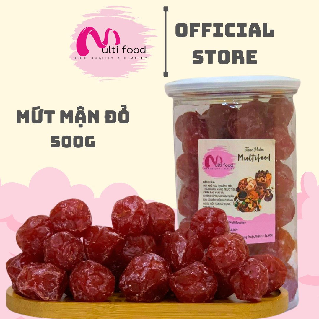 500g mứt mận đỏ multifood