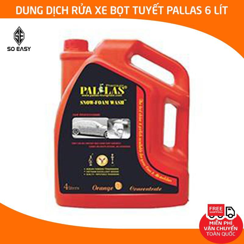 Dung dịch rửa xe bọt tuyết PALLAS snow-foam wash 6L, nước rửa xe tạo bọt tuyết làm sạch và bảo dưỡng mặt sơn xe máy, xe hơi, xe ô tô_P-6001