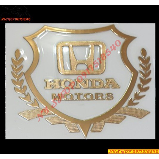 Logo HONDA kẽm Dán mặt nạ SH2012 - SH 2020, AB.. (GIÁ 1 CHIẾC)