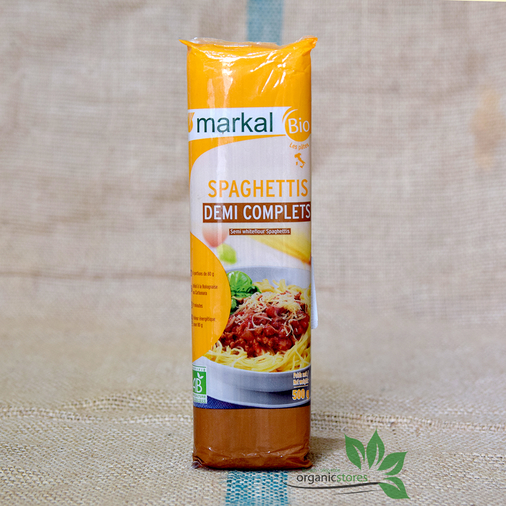 Mì Spaghetti bán Lứt/Lứt hữu cơ Markal/DMbio 500G