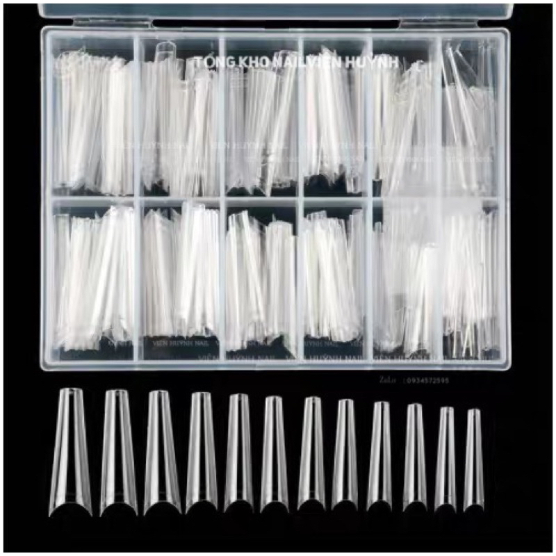 Nail tip-bamboo nail extension, nail-mounted ladder form