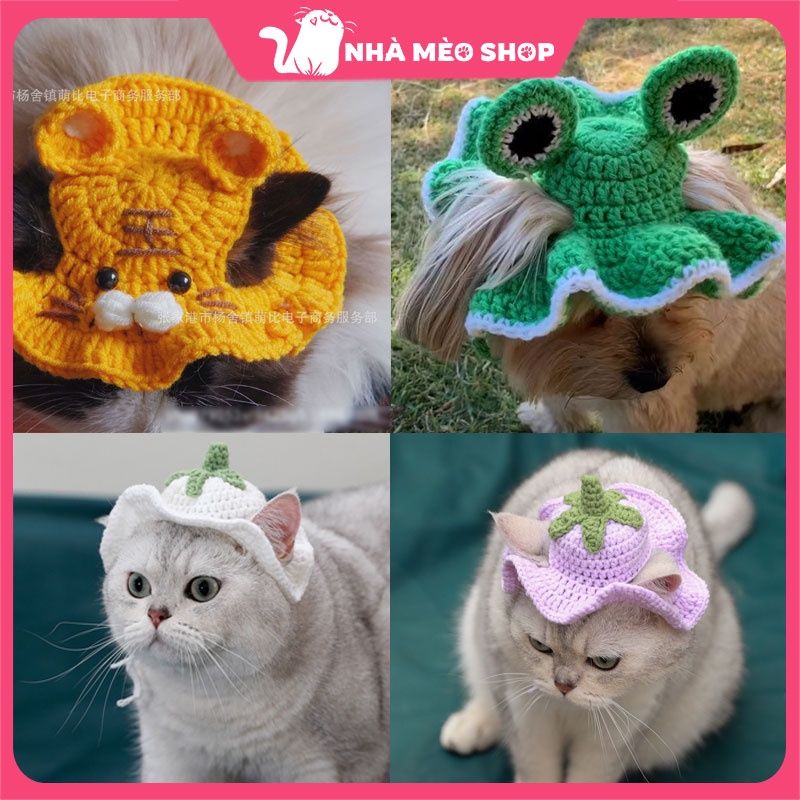 Cute handmade pet beanie