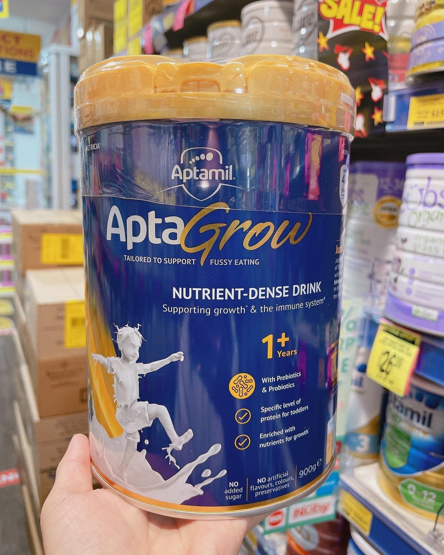 [HÀNG BAY AIR] SỮA APTAGROW 900G ÚC DATE 2026