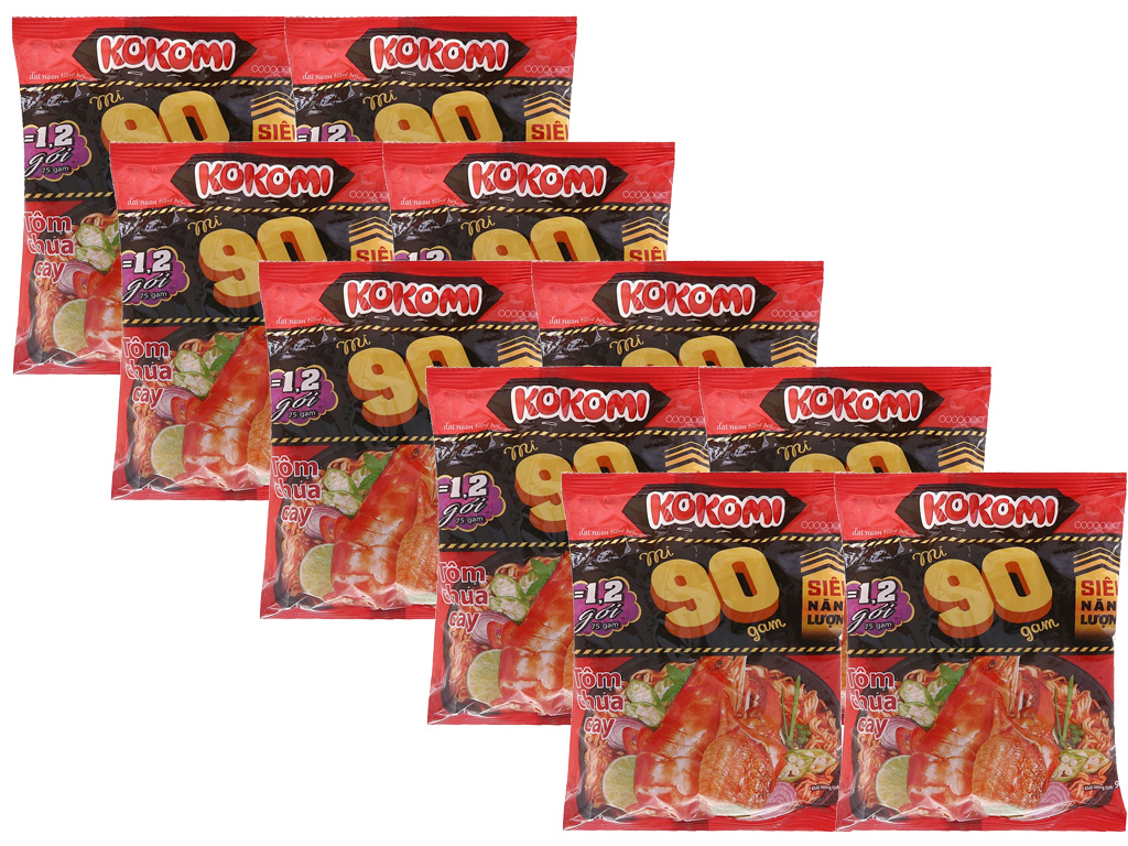 Combo 10 gói mì tôm Hảo Hảo, Kokomi thơm ngon