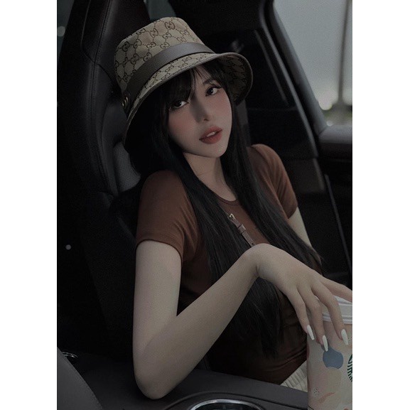 Mũ vành bucket  chữ G