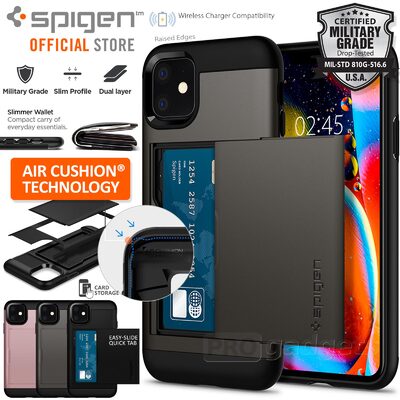 Ốp iPhone 11/11 Pro/11 Pro Max Spigen Slim Armor CS - Hàng Chính Hãng