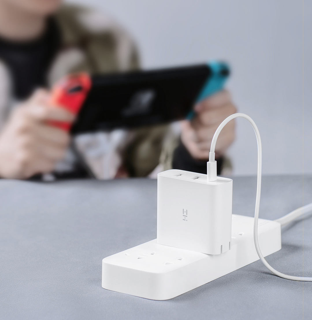 Củ Sạc Nhanh 65w Xiaomi ZMI Chuẩn PD 3 Cổng
