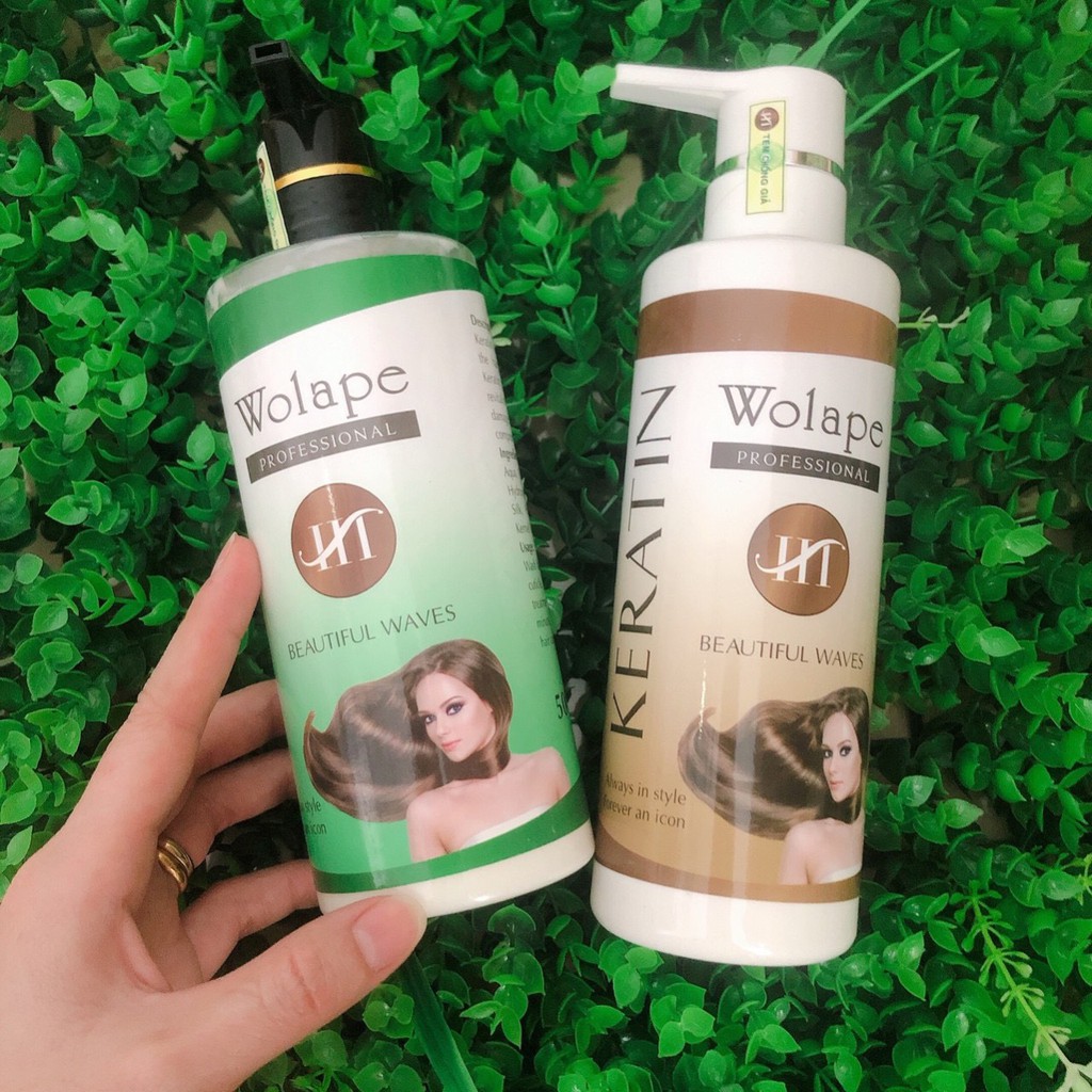 Kem hấp Collagen Wolape HT phủ bóng tóc 500ml