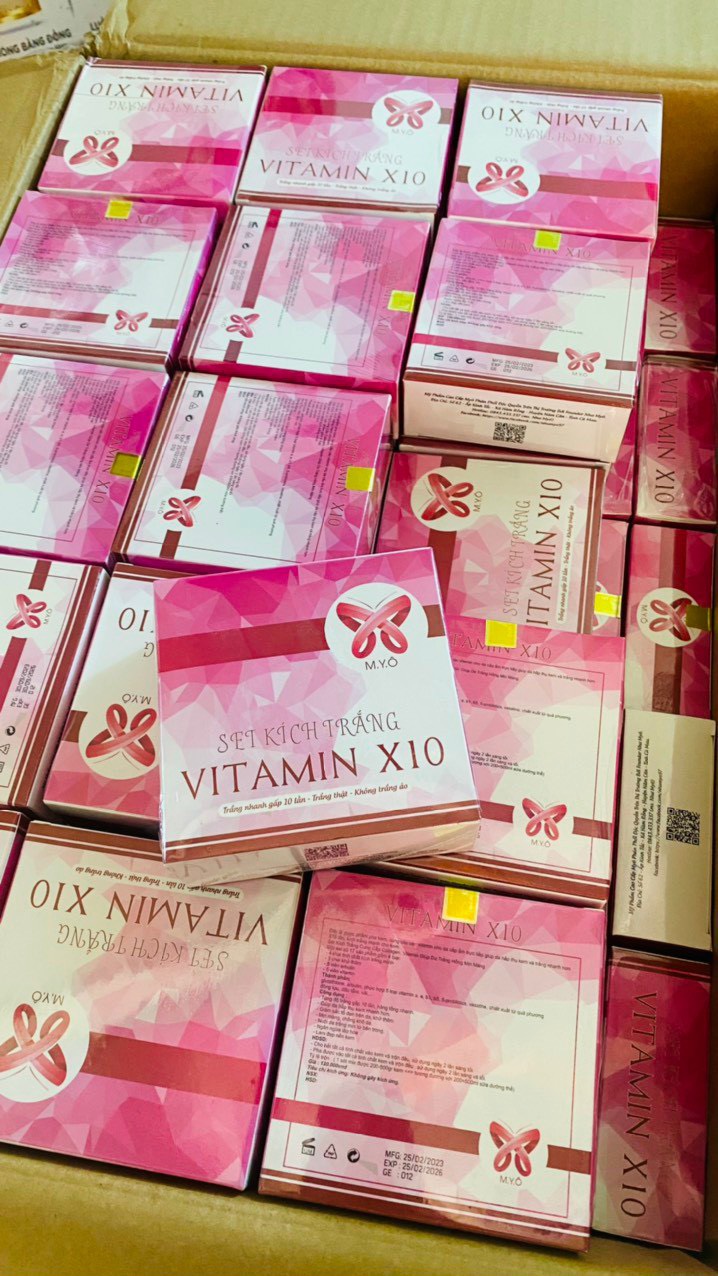 SET KÍCH TRẮNG VITAMIN X10 MYÔ ( Kích Trắng Mạnh Gấp 10 lần)