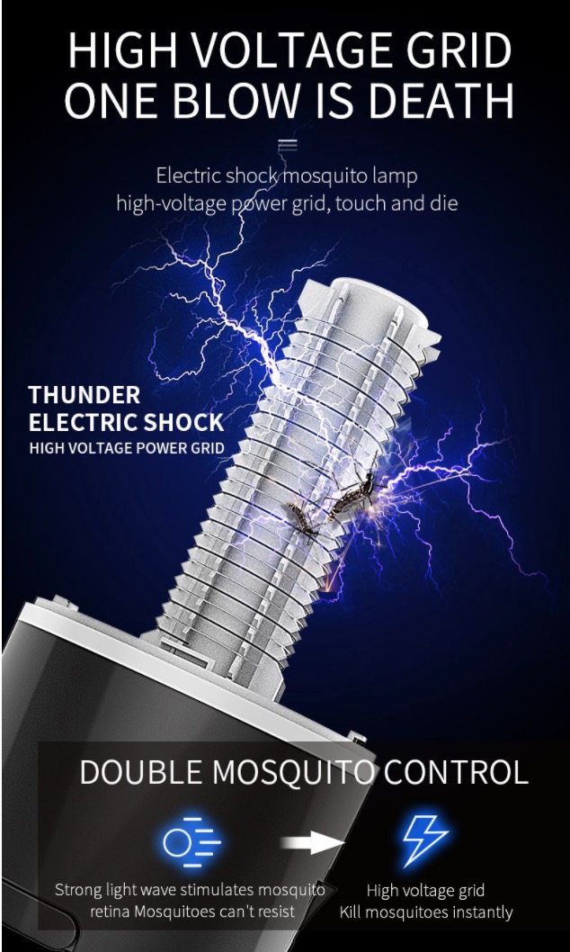 It smart - Máy Bắt Muỗi Và Diệt Côn Trùng 4000mAh DOUBLE MOSQUITO GERMANY