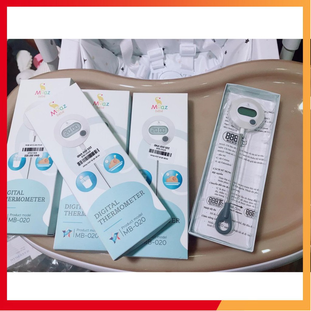 Nhiệt kế đo sữa Moaz bebe MB020