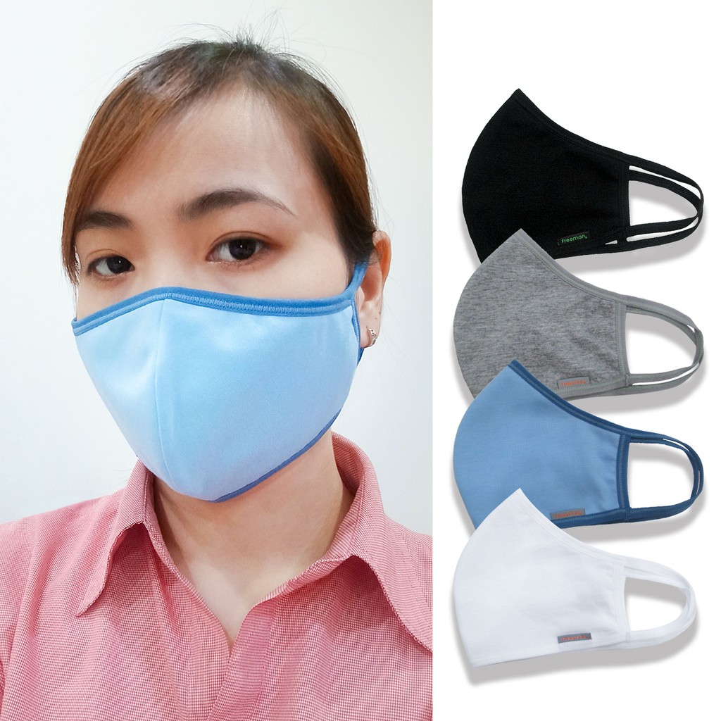 Set 10 Khẩu Trang Vải Kháng Khuẩn Freeman - Cb10