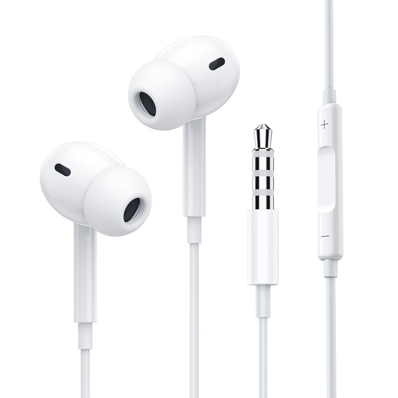TOPKF05 For 3.5mm Mobile Phone Drive-by-Wire Headset Heavy Bass Computer Earphone in-Ear Wired Headset