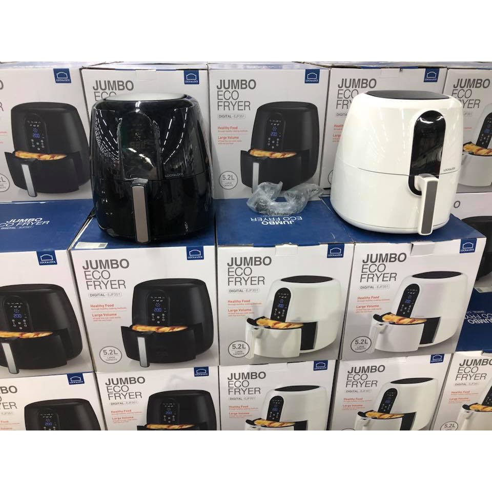 [Trả góp 0%]Nồi chiên không dầu Lock&Lock EJF151 cơ 5.2L 1800W (Giá áp dụng giao tại HN, HCM& các tỉnh liên hệ shop)
