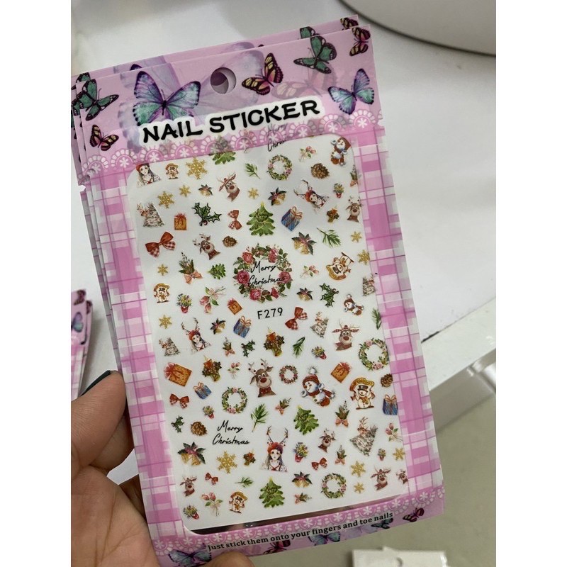 [HCM]STICKER NOEL DÁN MÓNG DỄ THƯƠNG
