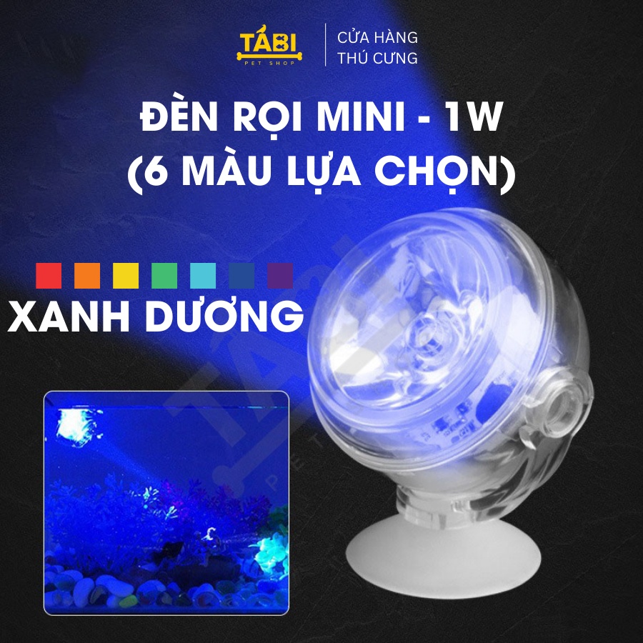 Đèn rọi hồ cá mini 1w - đèn mini gắn thành bể cá thủy sinh, dây usb