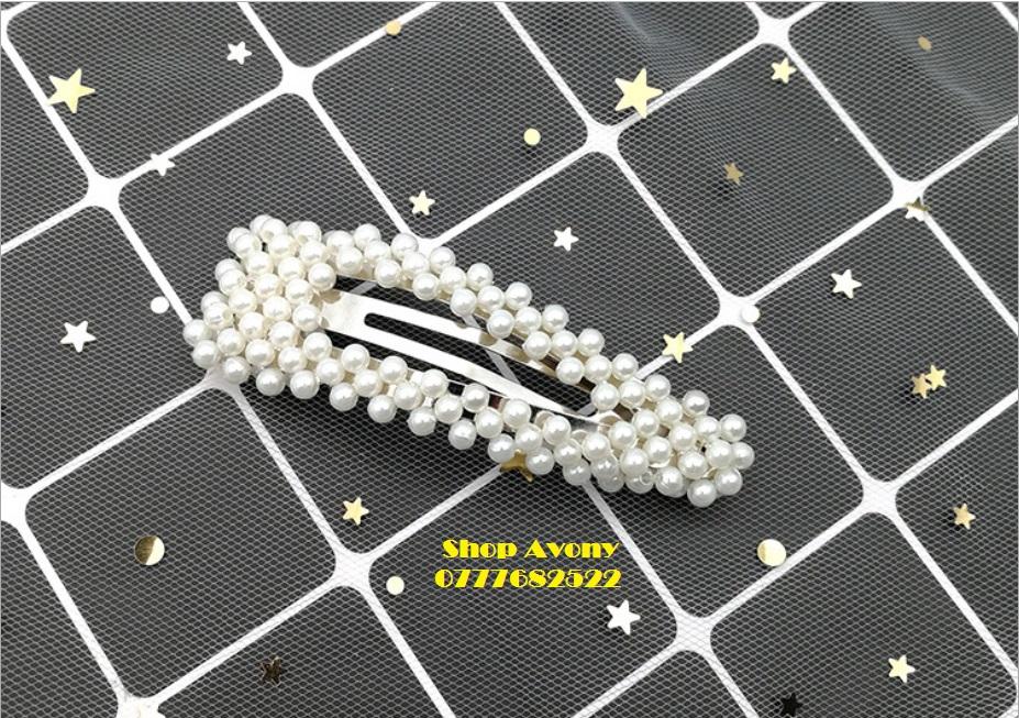 [HCM]Set bộ 4 kẹp tóc đính ngọc trai