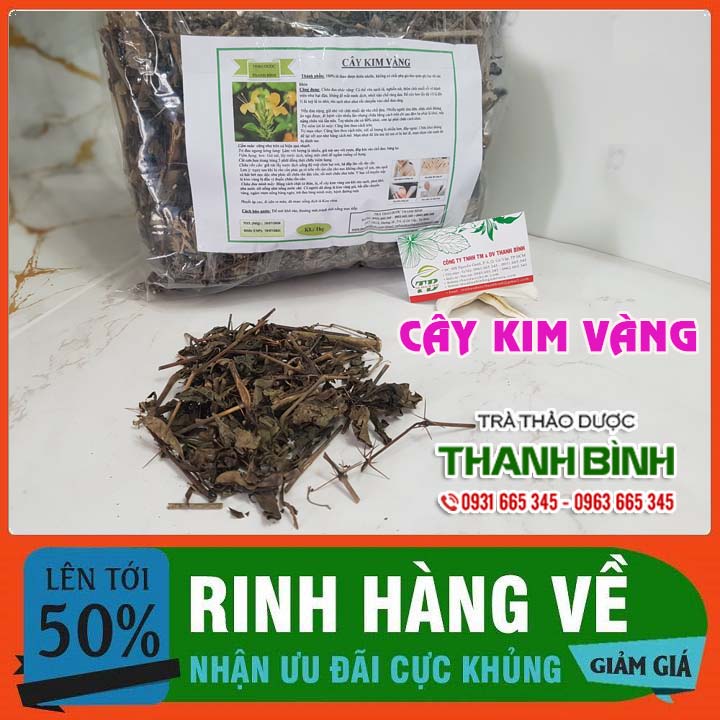 Cây kim vàng khô 100g - hàng công ty 100% tự nhiên