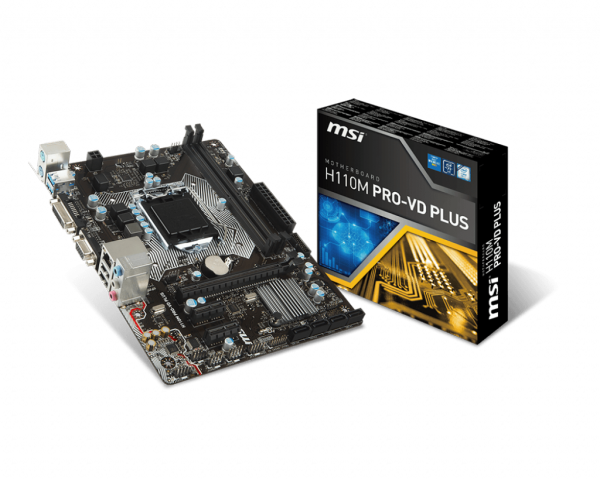 Main MSI H110M PRO-VD PLUS (Chipset Intel H110/ Socket LGA1151/ VGA onboard) - Đã Qua Sử Dụng